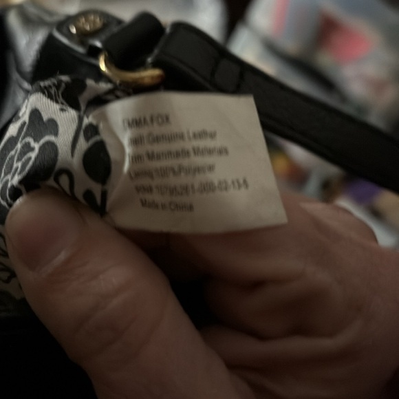 Purse by Emma Fox black suede. - Picture 9 of 9